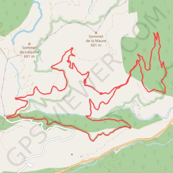 Le Vallon de la Gourre GPS track, route, trail