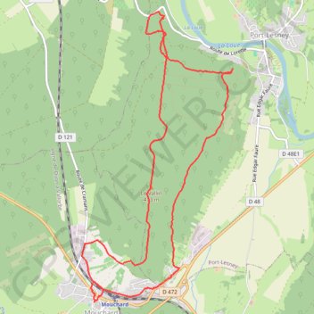 Rando mouchard GPS track, route, trail