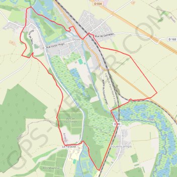 Sainte-Ulphe - Boves GPS track, route, trail