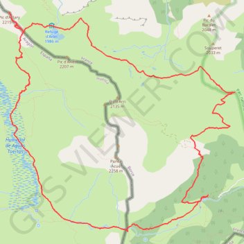 Pic d'Aillary en boucle - Urdos GPS track, route, trail