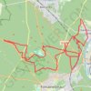 Sortie à vélo matinale avec l'ami Nuno à fontainebleau GPS track, route, trail