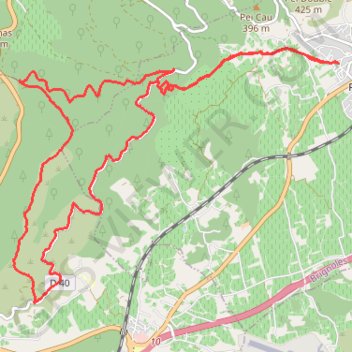 La Bigue de Cuers GPS track, route, trail