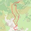 Montagnette & Liset de Hount Blanque en circuit depuis le col de la Courade GPS track, route, trail