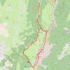 Le Roc Cornafion par le Sentier des Deux Cols GPS track, route, trail
