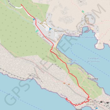 Calanques - Sormiou - L'Archipel GPS track, route, trail