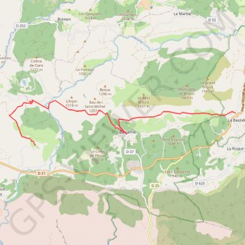 Endosse la bastide GPS track, route, trail