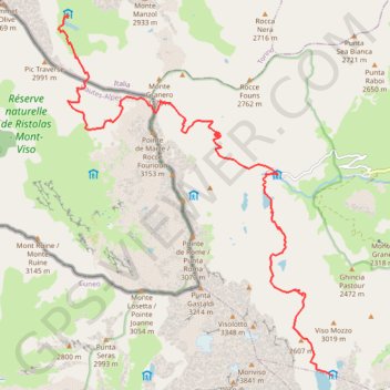 J2 Refuge Granero - Refuge Quintino Sella GPS track, route, trail