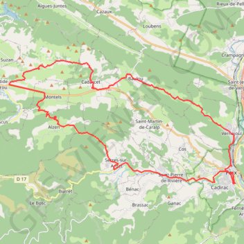 De Foix à Unjat GPS track, route, trail