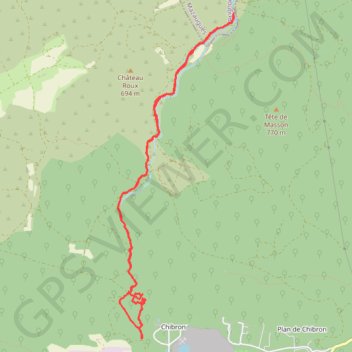 Signes - Le Latay - Cascade - Ruisseau GPS track, route, trail