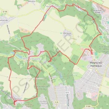 Chevreuse Châteaufort GPS track, route, trail