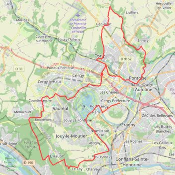 Genicourt et Hautil GPS track, route, trail