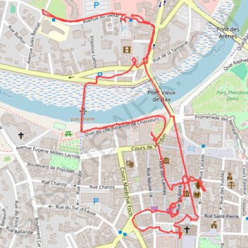 Dax GPS track, route, trail