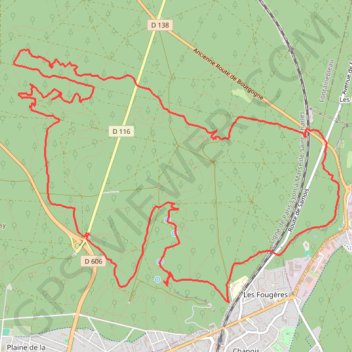Tour Denecourt - Forêt de Fontainebleau GPS track, route, trail