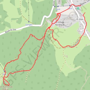 Les Chalets du Sire par le plateau sud GPS track, route, trail