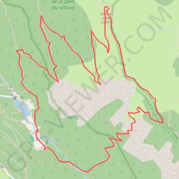 Dent du Villard GPS track, route, trail