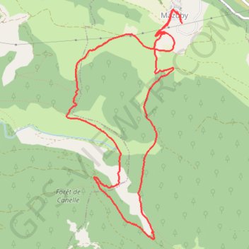 Les Estives de Mazuby GPS track, route, trail