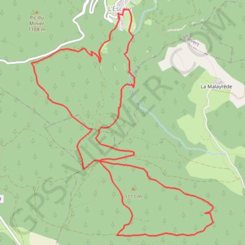 L'escale GPS track, route, trail