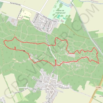 Balade Fontainebleau ascension GPS track, route, trail