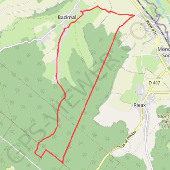 Circuit du Mont Madame - Bazinval GPS track, route, trail
