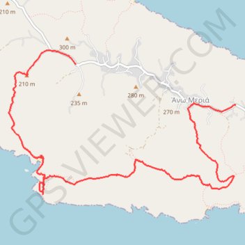 Le phare de Folegandros et Livadaki GPS track, route, trail