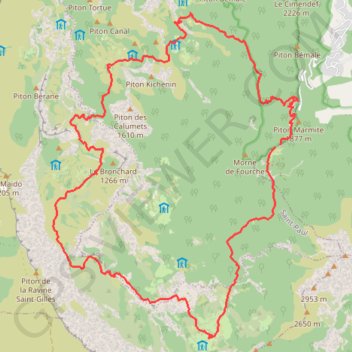 Boucle Sud dans le cirque de Mafate (Réunion) GPS track, route, trail