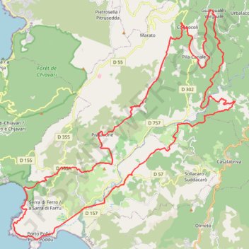 Petreto - Cupabia - Cognoccoli - Guarguale GPS track, route, trail