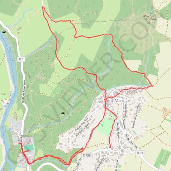 Marche Saint Maurice GPS track, route, trail