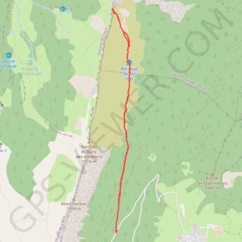 Col Vert par Prélenfrey GPS track, route, trail