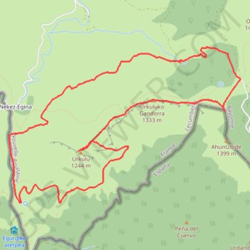 ORAATE URKULU NEKEXARRE GPS track, route, trail
