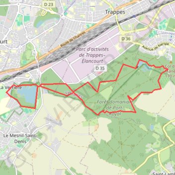 Etang de Noës GPS track, route, trail