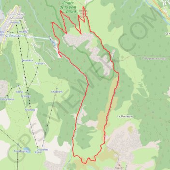 Dent du Villard et Crêtes du Mont Charvet (Courchevel) GPS track, route, trail