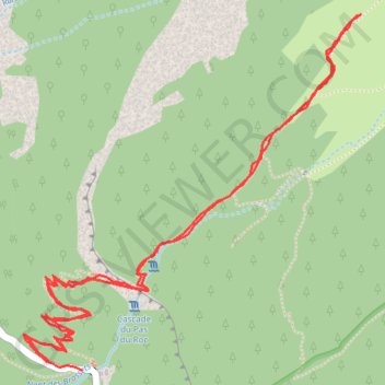 Pas du Roc GPS track, route, trail