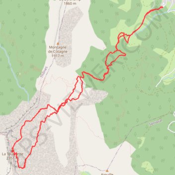 La Tournette depuis Belchamp (Bornes - Aravis) GPS track, route, trail
