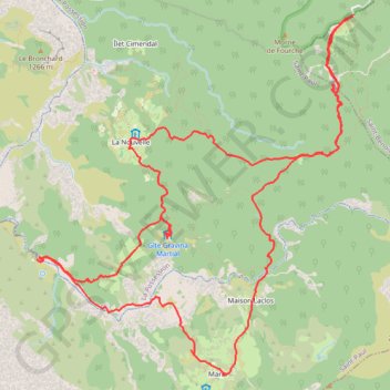 Haut du cirque de Mafate GPS track, route, trail