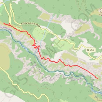 Sentier du Bastidon GPS track, route, trail
