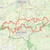 MTB Vlaamse Ardennen 60km GPS track, route, trail