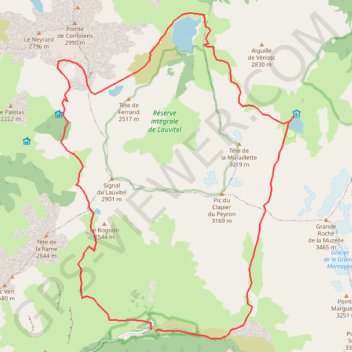 Pic du Clapier du Peyron GPS track, route, trail