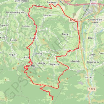 Les Baronnies (65) GPS track, route, trail
