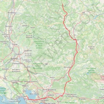 Saint-Mitre-les-Remparts - Lus la Croix Haute GPS track, route, trail