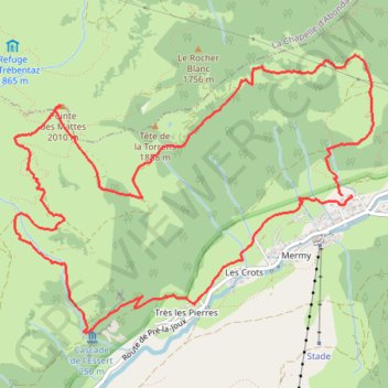 Pointe des Mattes GPS track, route, trail