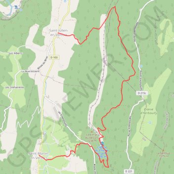 Saint-Julien-en-Vercors GPS track, route, trail