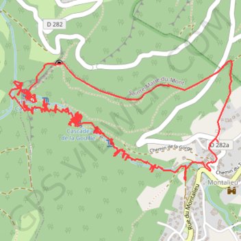 Cascades de L'Alloix GPS track, route, trail