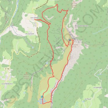Moucherotte par le Pas de la Bergère GPS track, route, trail
