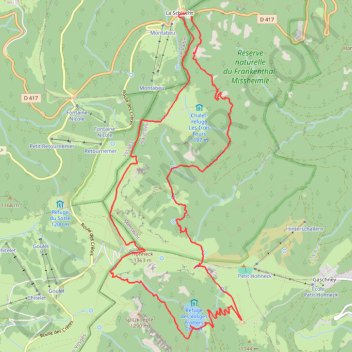 Col de la Schlucht - Schiessroth GPS track, route, trail