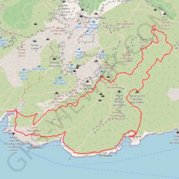 Rando calanque de Callelongue (Marseille - 13) GPS track, route, trail