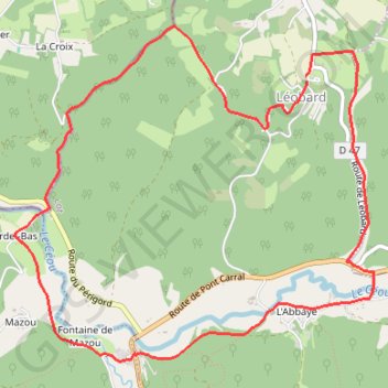 Rando Pays Bourian GPS track, route, trail