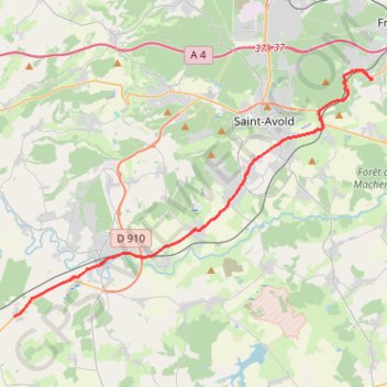 Etape 01 Hombourg-haut ... Mainvillers 25,1km GPS track, route, trail