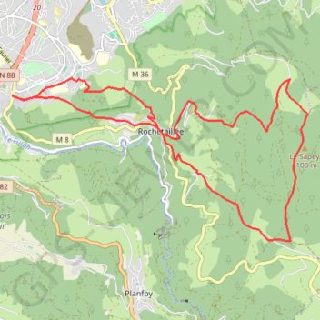 Rando du Saint Etienne La Barbanche Salvaris GPS track, route, trail