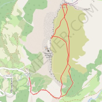 Randonnée sommet du gicon GPS track, route, trail