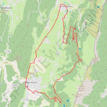 Les Allières - Lans-en-Vercors GPS track, route, trail
